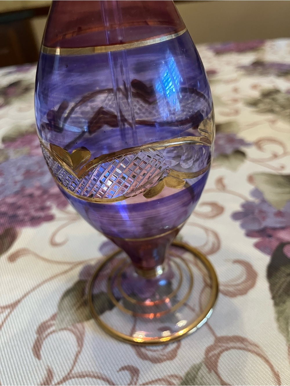 Egyptian Hand crafted glass perfume bottle. Perfect condition. - Picture 7 of 13